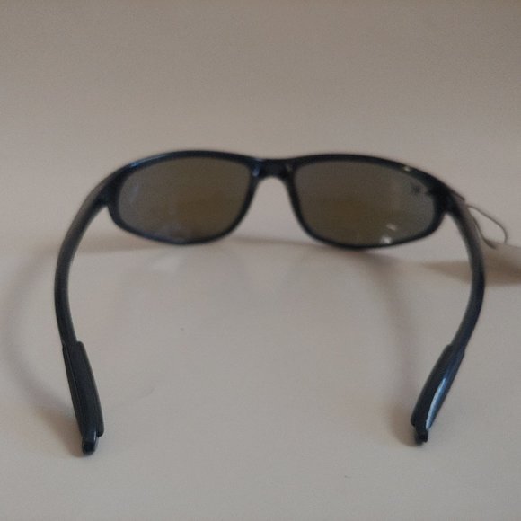 (NWT) Vintge 90's PC Wrap Around Sporty Sunglasses (Black/Bllue M) - Picture 3 of 4